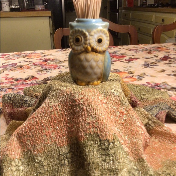 Adorable little Owl toothpick holder or tiny vase for itty-bitty flower!So Cute! - Picture 4 of 5